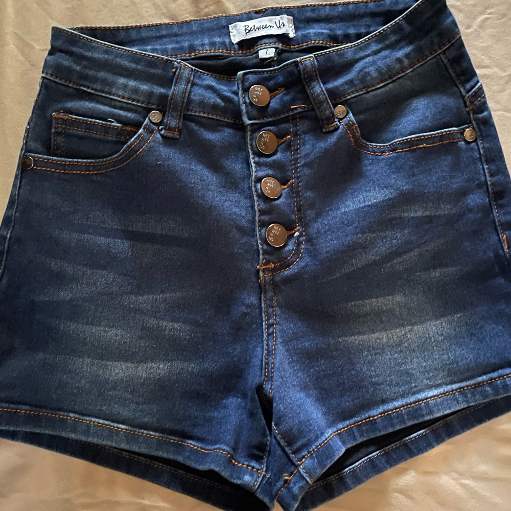 Denim High Waisted Shorts
